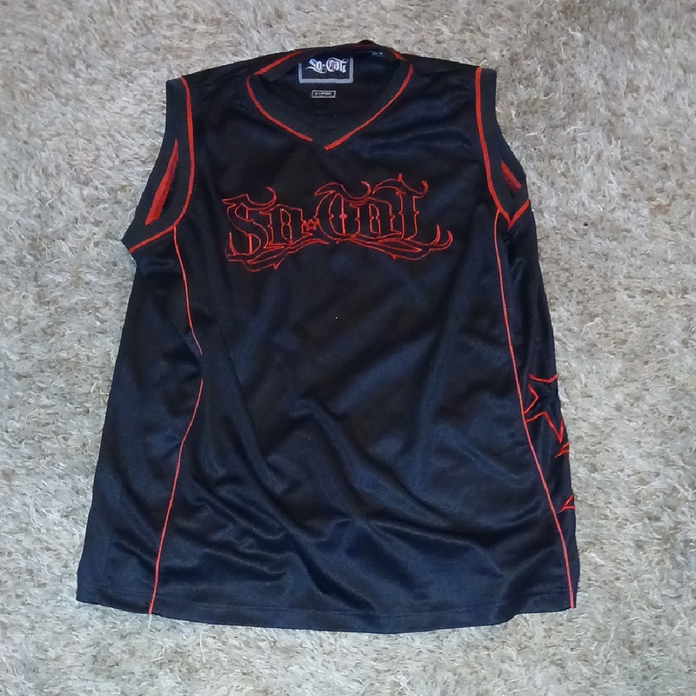 Kids Black and Red Sleeveless Top
